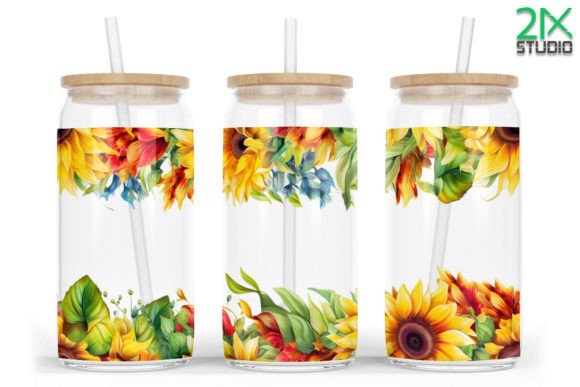 16oz Libbey Glass Can Colorful Sunflower: A Strategic Halloween Craft for Creative Expression