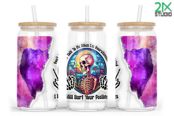 16oz Libbey Glass Can Overstimulated: A Creative Halloween Craft Project for Modern Makers