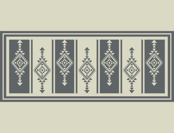 Aztec Geometric Rug Pattern