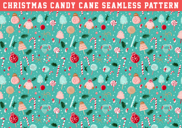 Christmas Candy Cane Pattern – A Festive Design Essential