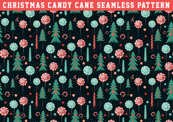 Christmas Candy Cane Seamless Pattern: A Versatile Design for Holiday Creations