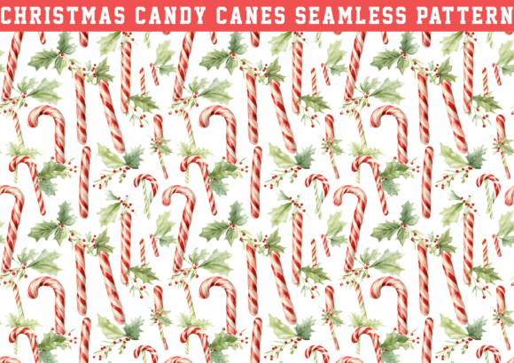 Christmas Candy Cane Wrapping Pattern: A Festive Design for All Your Creative Projects