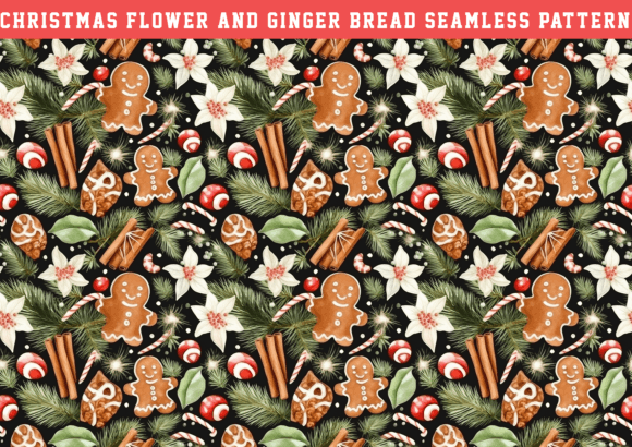 Christmas Flower Ginger Bread Seamless: A Strategic Design Element for Creative Projects