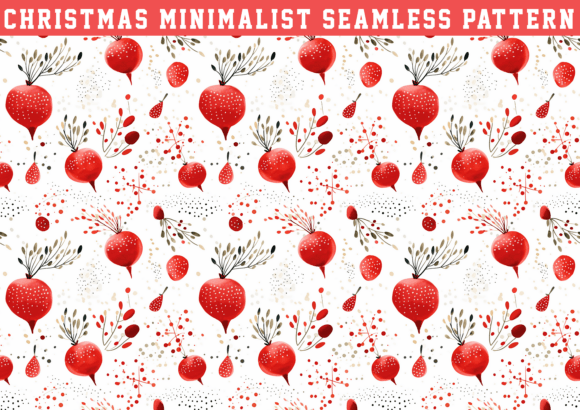 Christmas Minimalist Pattern: Simple Elegance for Holiday Creations