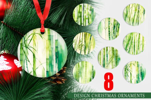 Christmas Ornament Bamboo Watercolor: A Modern Twist on Traditional Holiday Decor