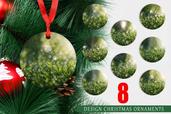 Christmas Ornament Bokeh Juicy Grass