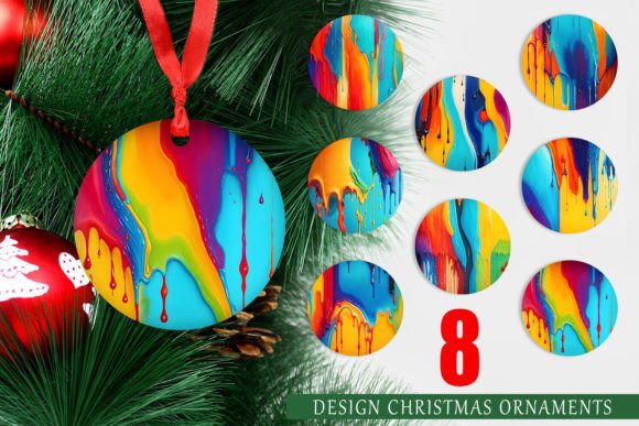 Christmas Ornament Oil Painting Dripping: A Unique Artistic Approach to Holiday Decor