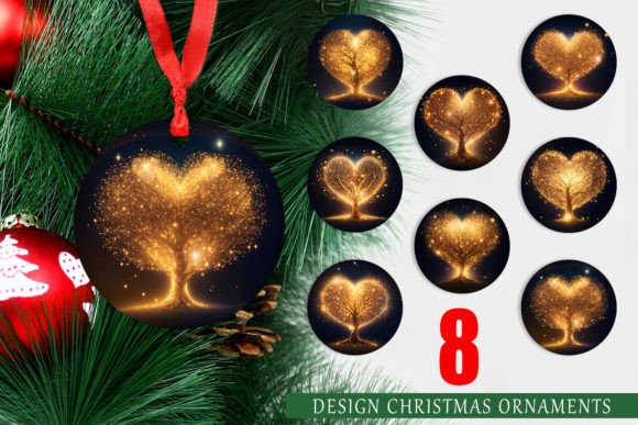 Christmas Ornament Tree Shape Heart Gold: A Timeless Addition to Your Holiday Decor