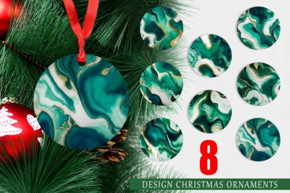 Christmas Ornament Turquoise Alcohol Ink: A Creative and Practical Design Solution