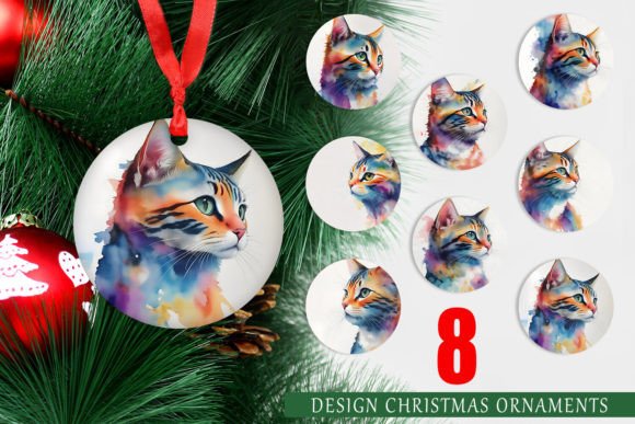 Christmas Ornament Watercolor Art Cat: A Creative Addition to Your Holiday Workflow