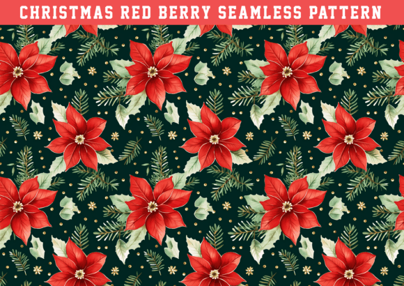 Christmas Red Berry Pattern: A Strategic Design Element for Creative and Commercial Success