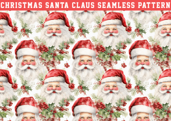 Christmas Santa Claus Pattern: A Digital Design Trend for Creative Entrepreneurs