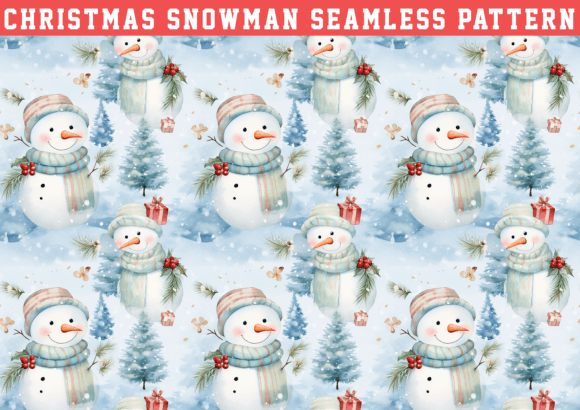 Christmas Snowman Pattern: A Strategic Design Element for Creative and Commercial Success