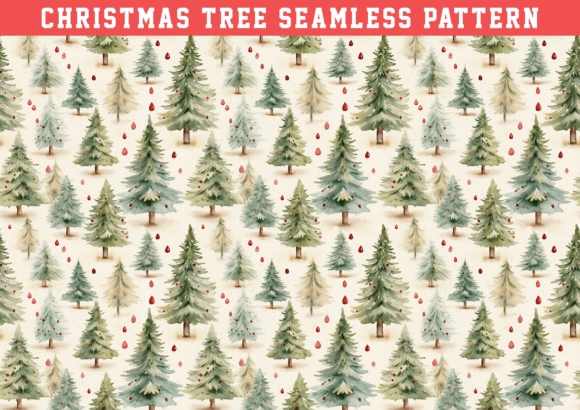 Christmas Tree Wrapping Pattern