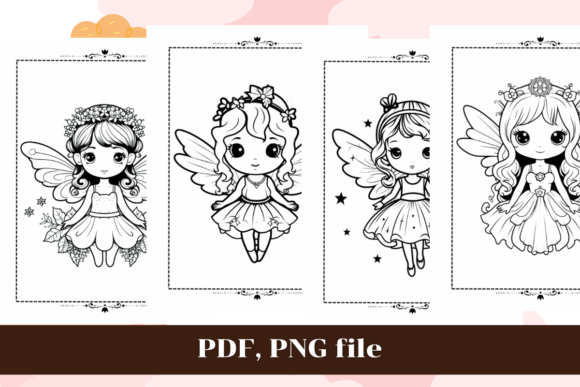 Cute Angel Kawaii Coloring Pages 3, KDP: A Versatile Digital Resource for Creative Projects