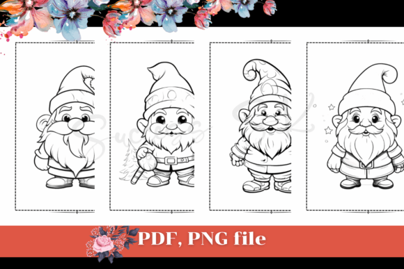 Cute Christmas Gnome Coloring Pages, KDP: A Creative and Practical Resource