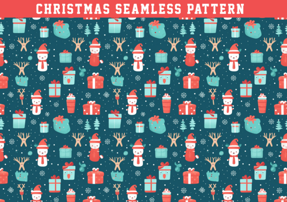 Cute Christmas Seamless Pattern: A Must-Have for Digital Creators and DIY Enthusiasts