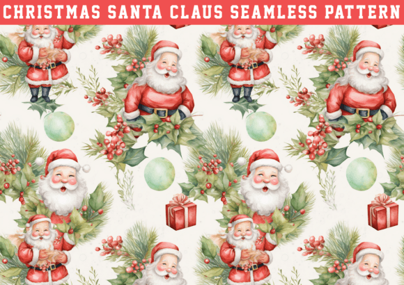 Cute Santa Claus Seamless: A Versatile Design for Creative Projects