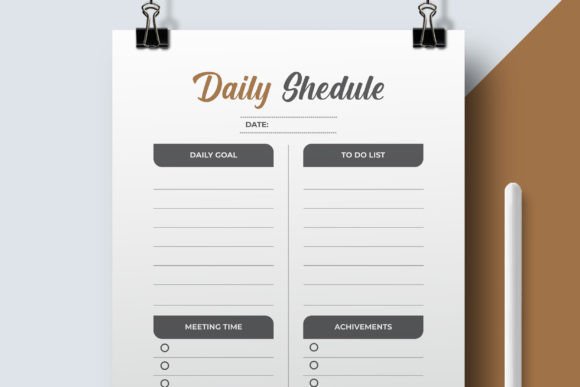 Daily Planner Template Design