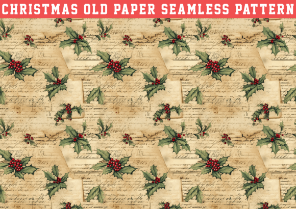 Enhancing Creative Projects with Christmas Old Paper Wrapping Seamless Designs
