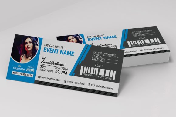 Event Ticket Template Design: A Beautiful, Clean, and Modern Solution for Any Event