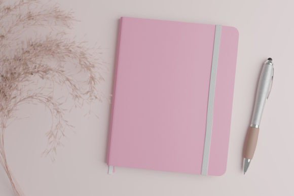 Feminine Notebook Mockup