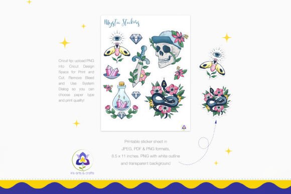 Mystical Stickers: A Modern Design Asset for Creative Projects