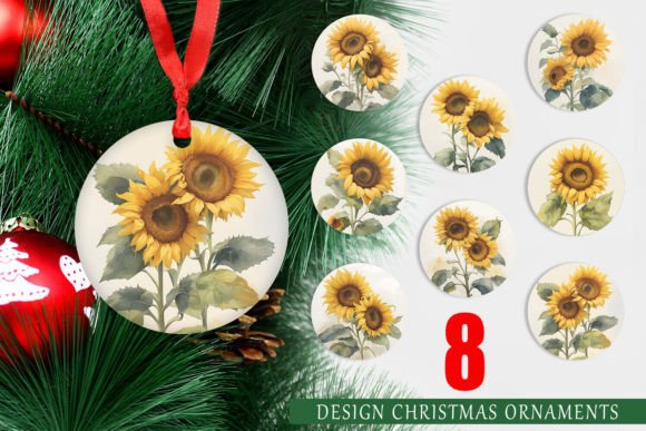 Ornaments Sunflower Watercolor: A Timeless Design Asset