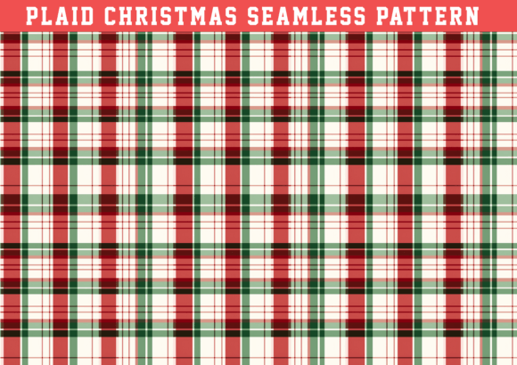 Plaid Christmas Seamless Pattern: A Versatile Design for Creative Projects