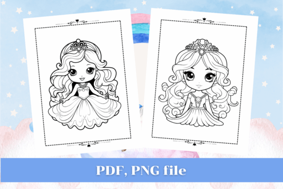 Princess Mermaid Kawaii Coloring Pages: A Unique Creative Resource for Artists and Enthusiasts