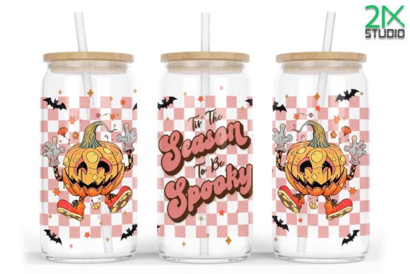 Tis the Season Spooky 16oz Libbey Glass