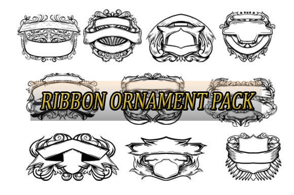 Vector Vintage Ribbon Decoration for Timeless Design Applications