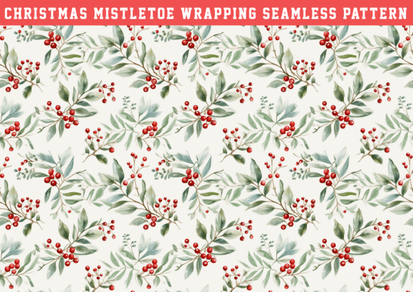 Watercolor Christmas Mistletoe Seamless: A Strategic Design Asset for Creative Professionals
