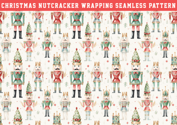 Watercolor Christmas Nutcracker Seamless: A Creative Resource for Holiday Design